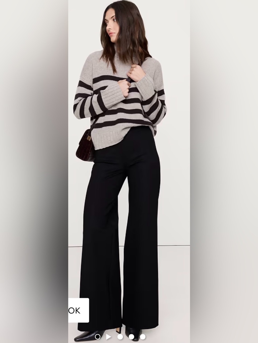 Banana Republic High-Rise Wide-Leg Everywhere Ponte Pull-On Pant — Size XL